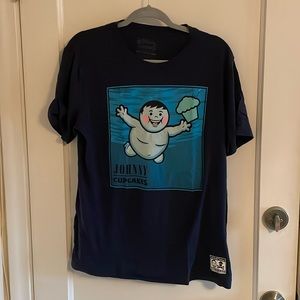 Johnny Cupcakes Navy Nirvana Homage T-shirt Size Men’s Large